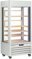 Diamond FULL Glazen Vitrine" 600 Liter 1 Niveau + 2 Planken Geventileerd WINE WIT - MAX/609-VW2