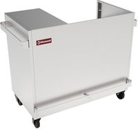 Diamond MBM-2X Onderstel RVS op wielen voor vitrine VBME-2X