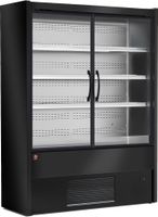 Diamond Gekoeld Wandmeubel, Zwenkdeuren - ZWART - MD12/B5-R2B