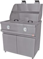 Diamond MECA-FRYER/2B Gasfriteuse HEAVY DUTY, 2 ronde kuipen, mechanisch