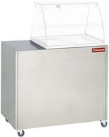 Onderstel rvs op wielen voor vitrine VBE-211 | Diamond | MEX-RG2