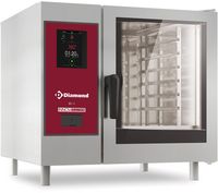 Diamond Elektrische oven "TOUCH" , directe stoom en convectie 6x GN 1/1 + Cleaning | SDET/XC-06