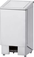 Inox vuilbak | met pedaal | Deksel met vijzel | 120 Liter | PPX-120 | Diamond