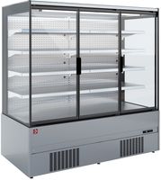 Diamond Gekoeld Wandmeubel, Zelfbediening, Klapdeuren - FULL INOX - QML13-HX