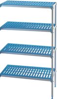 Diamond Hoekrek in geanodiseerd aluminium 4 niveau's "Modular Rack" | RAA/204-4/EF