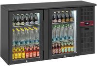 Diamond Flessenkoeler 2 Glazen Deuren, 320 Liters, Verstelbare Poten - RLB2-2G