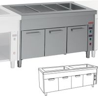 Diamond Bain-marie element op warmkast 2x 3 GN 1/1 | S80/BC23/2