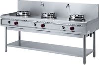 Wok gasfornuis | 3 branders | Watergordijn | WGL3-20 | Diamond