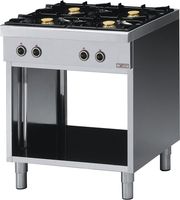 Diverso By Diamond Fornuis met 4 Branders, op Open Kast - WR-4B07-64