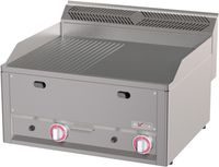 Diverso By Diamond Dubbele Gas Kookplaat, 1/2 Glad 1/2 Geribbeld -Top - WR-GPMD-25