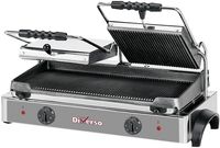 Diverso By Diamond Elektrische Panini Grill DUBBEL, Geribde Platen - WR-GR82-62