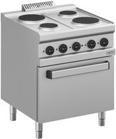 Diverso By Diamond Elektrisch Fornuis 4 Platen, op Elektrische Oven GN 2/1 - WR-E4PF-F3