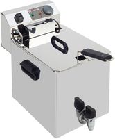 Diverso By Diamond Elektrische Friteuse Tafelmodel 10 Liter + Aftapkraan - WR-EF10-S1