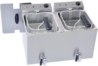 Friteuse | 2 x 8 L | Aftapkraan | WR-FED8-RV -Diverso by Diamond