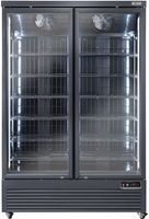 Diverso By Diamond Verticale Vrieskastvitrine, 1084 Liter - ZWART - WR-NV99-2B