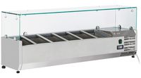 Diverso By Diamond Gekoelde Opzetstructuur 6x GN 1/4 - 150 Mm, met Glasopbouw - WR-SX14-V2