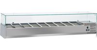 Diverso By Diamond Gekoelde Opzetstructuur 9x GN 1/3 - 150 Mm, met Glasopbouw - WR-SY20-V6