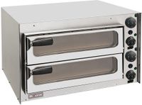Diverso By Diamond Pizza Oven 350 Mm, met Glazen Deurtje, met Dubbele Kamer - WR-PZ35-PV