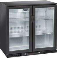 Diverso By Diamond Gekoelde Flessenkoeler "achterbar" Geventileerd, 2 Glazen Klapdeuren - WR-TAB2-B2