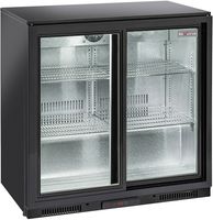 Diverso By Diamond Gekoelde Flessenkoeler "achterbar" Geventileerd, 2 Glazen Schuifdeuren - WR-TAB2-S3