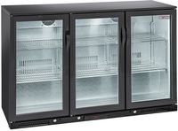 Diverso By Diamond Gekoelde Flessenkoeler "achterbar" Geventileerd, 3 Glazen Klapdeuren - WR-TAB3-B3
