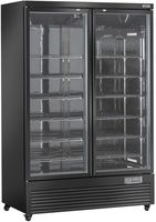 Diverso By Diamond Verticale Koelkastvitrine, 2 Deuren, 1085 Liter - ZWART - WR-VP99-2B