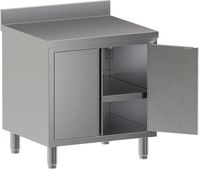 Diamond TA87D-SA4 Neutraal werktafelkast met draaideuren, met achteropstand