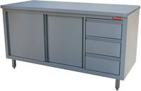 Tafel Op Kast-Schuifdeuren + 3 Laden Lk | Diamond | TA167CD/B