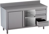 Diamond TA207CDD-SA3 Tafelkast met 2 schuifdeuren, 3 lades, met achteropstand