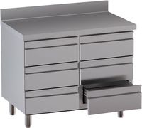 Diamond TACS107D-SA8 Werktafelkast met 6 laden, met achteropstand