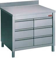 Diamond Werktafelkast met 6 Laden GN 1/1 - TACS107/U-D