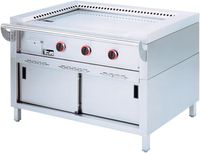 Diamond "Teppanyaki " gasplaat, 3 zones (3x 7 kW), op kast | TPG3-15