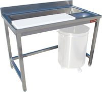 Diamond Voorbereidingstafel en Wassen van Groenten, Wand - TPL1270D