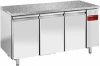 Diamond Diepvriestafel, gevent., 3 deuren EN 600x400 - Top in graniet (zonder groep) | TPS3B/HG