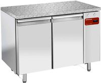 Diamond Koelwerkbank, gevent., 2 deuren EN 600x400 - Top in graniet (zonder groep) - TPS2N/HG