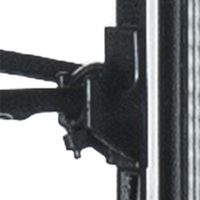 Diverso by Diamond TQG/81N Clip voor rooster, 80-liter vitrine, WR-V4F1-WT ZWART