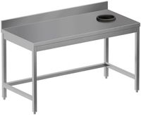 Diamond TS1070D-ST6 Afdruimtafel met afvalgat + achteropstand