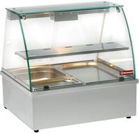 Warmvitrine | Bain-marie | Panoramische | 2x GN1/1 | VBE-211 | Diamond