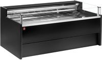 Diamond Gekoelde toonbank met glas Self-service, Geforceerd, , met reserve - ZWART | VZ25/B5-VR2/SS