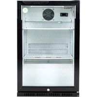 Backbar koeler - 1 deurs - zwart - deurslot - LED verlichting - ventitator - 0 – 10 ℃ - elektronische thermostaat - Husky C1-865-BK-NL-HU