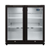 Backbar koeler - 2 deurs - zwart - deurslot - LED verlichting - ventitator - 0 – 10 ℃ - elektronische thermostaat - Husky C2-865-BK-NL-HU