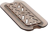 GN Lekrooster 1/4 Polycarb., Emga 070002