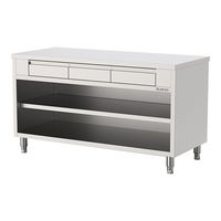 Qusinox 380125 Werktafel - 160cm| open