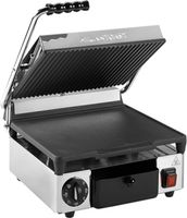 MilanToast Contactgrill - Glad/Geribbeld - 420072