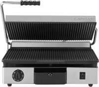 MilanToast Contactgrill Geribbeld/Geribbeld - 420075