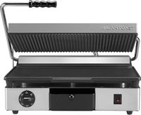 MilanToast Contactgrill Glad/Geribbeld - 420077