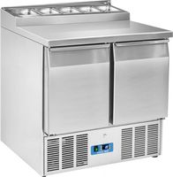 Koelwerkbank / Garneertafel 2 deuren | Werkblad + Cool Head 5x GN 1/6 | 712125