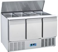 Saladette met deksel | 3 deuren, 1/1GN | Snijplank voor | Cool Head | 712140