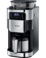 Koffiezetapparaat | rvs maalwerk bonen / filterkoffie | RVS Kan | Touchscreen | Severin KA 4814