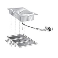Gastro-Inox "drop-In" Bakplaat 40cm, Verchroomd Bakoppervlak, Gastro-Inox 160.531